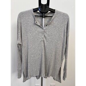 Offline By Aerie Ribbed Long Sleeve Top High Low Thumb Holes Distressed Small